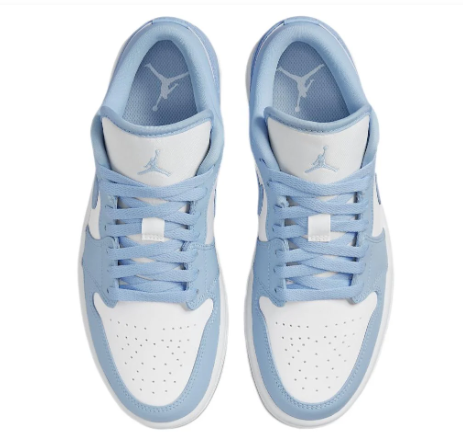 Women's Air Jordan 1 Low 'Ice Blue' – White/Ice Blue