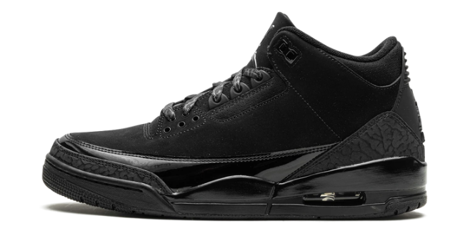 Air Jordan 3 Retro "Black Cat" (2025) – Black/Charcoal
