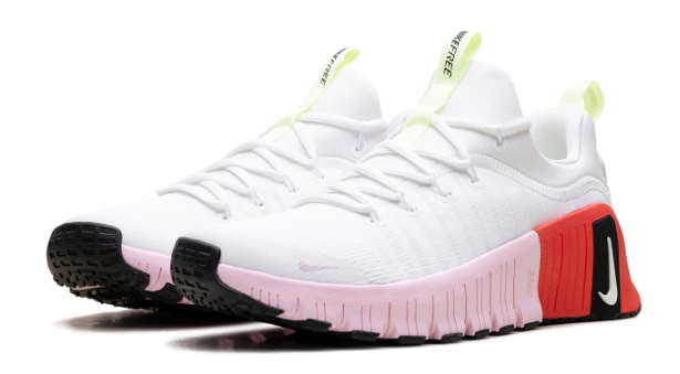 Nike Free Metcon 6 Women's Training Shoes – White / Bright Crimson