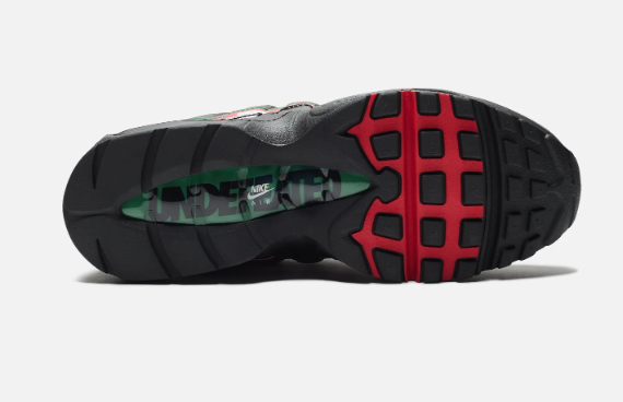 Nike x UNDEFEATED Air Max 95 Men's Sneakers – Black/Metallic Silver/Gorge Green