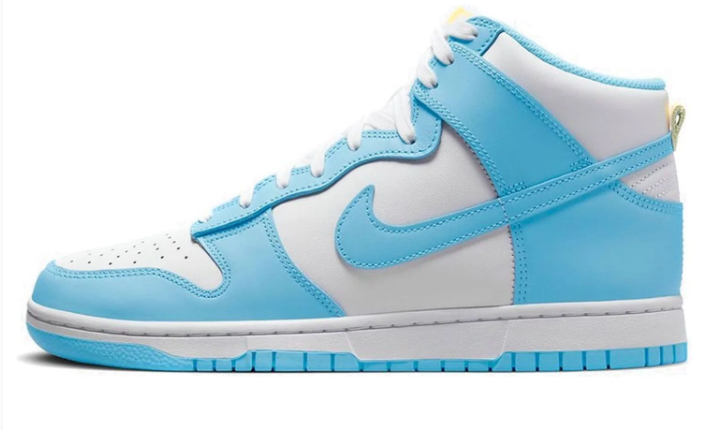 Nike Dunk High 'Blue Chill' Shoes - White/Blue Chill/Yellow