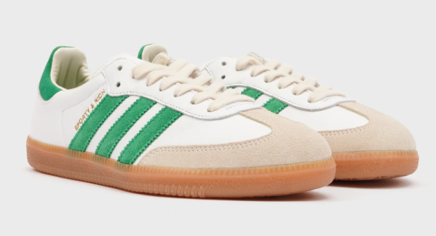adidas Samba OG – Footwear White / Green | IG1024