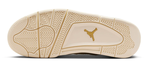 Air Jordan 4 Retro 'White & Gold' – Sail/Metallic Gold | AQ9129-170