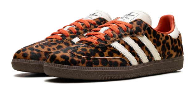 adidas Samba "Leopard Pack" – Brown / Black / Red