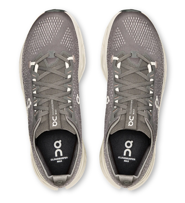 On Cloudsurfer Max Women's Running Shoes – Grey/Off-White