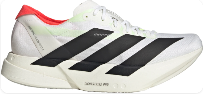 adidas Adizero Adios Pro 4 – Cloud White/Core Black/Silver Metallic | JR1094