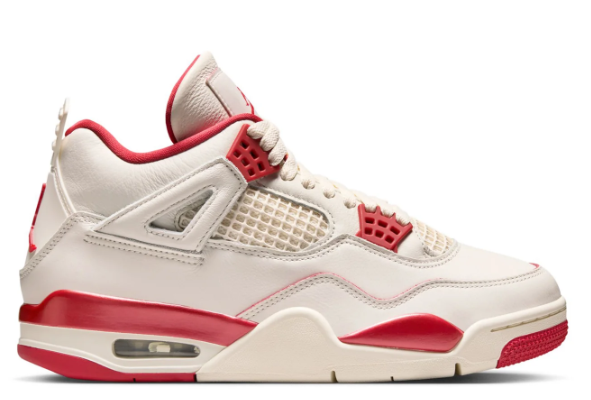 Air Jordan 4 – Pale Ivory/Tough Red