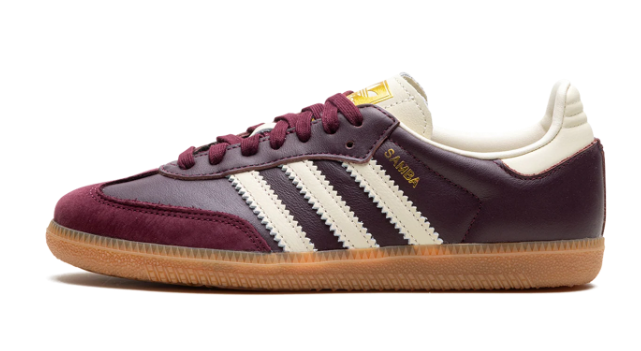 adidas Samba OG Women's Sneakers – Maroon/Cream White