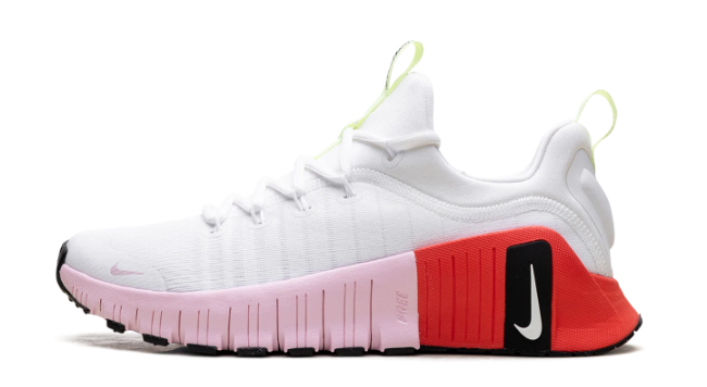 Nike Free Metcon 6 Women's Training Shoes – White / Bright Crimson