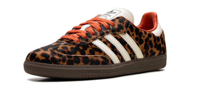 adidas Samba "Leopard Pack" – Brown / Black / Red