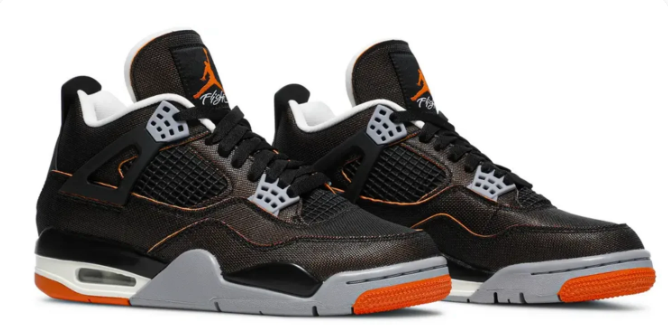 Air Jordan 4 Retro 'Starfish' – Orange/Black/White